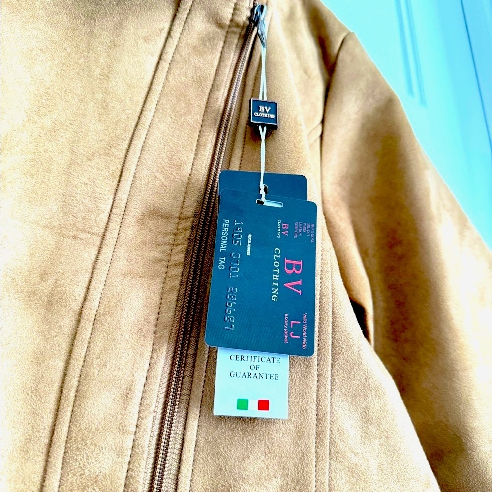 Italian Designer Suade Jacket - Picture 6 of 10